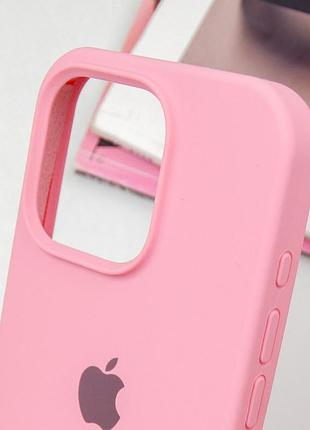 Чохол silicone case full protective (aa) для apple iphone 13 pro (6.1") рожевий / pink 4