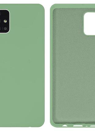 Чехол silicone case camera protective для samsung m31s (19) мятный mint
