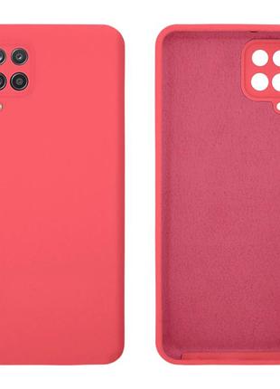 Чехол silicone case camera protective для samsung a12 (12) коралловый coral