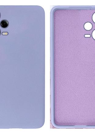 Чехол силиконовый full camera protective для xiaomi redmi note 12 pro + 5g (13) lilac сиреневый