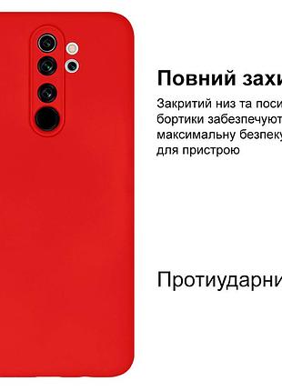 Чехол silicone case camera protective для xiaomi redmi note 8 pro (01) красный red 2