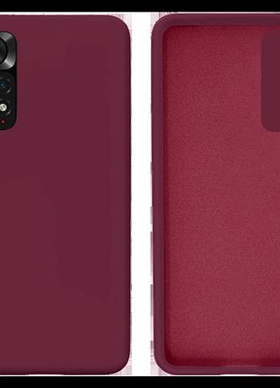 Чехол silicone case camera protective для xiaomi redmi note 11 (23) марсала marsala
