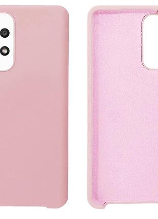 Чохол silicone case camera protective для samsung a73 (18) пудра pink sand