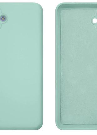 Чехол silicone case camera protective для samsung a04 (02) бирюза sea blue