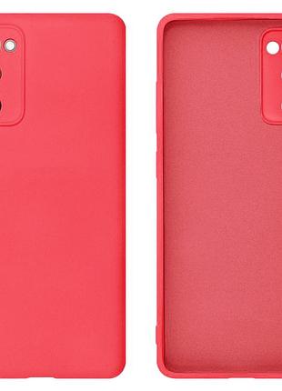 Чехол silicone case camera protective для samsung s20 fe (12) коралловый coral