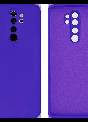 Чехол silicone case camera protective для xiaomi redmi note 8 pro (07) фиолетовый ultraviolet