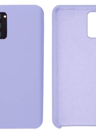 Чехол silicone case camera protective для samsung a03s (13) лиловый lilac