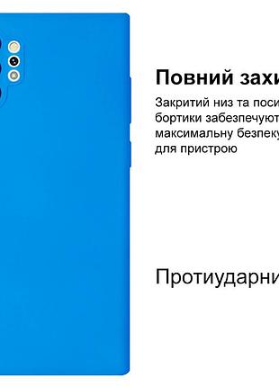 Чехол silicone case camera protective для samsung note 10 plus (16) синий blue 2