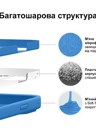 Чехол silicone case camera protective для samsung note 10 plus (16) синий blue 5
