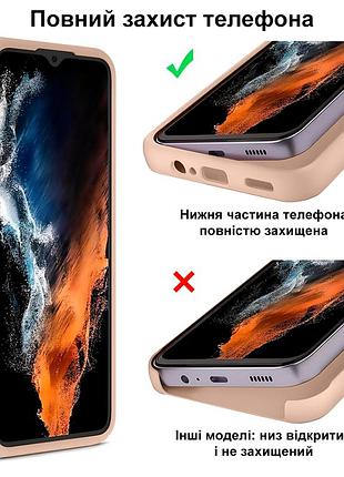 Чехол silicone case camera protective для samsung note 10 plus (18) пудра pink sand 4