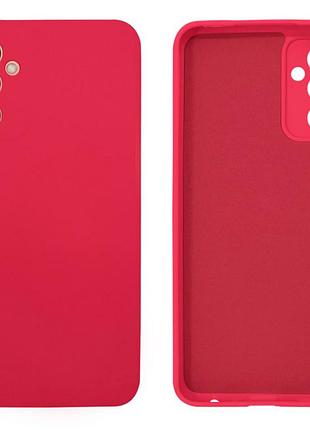 Чехол silicone case camera protective для samsung m13/m23 (15) бордовый rose red