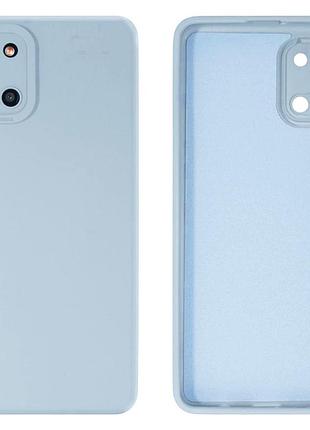 Чохол silicone case camera protective для samsung a31 (11) блакитний lilac cream