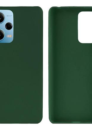 Чехол silicone case camera protective для xiaomi redmi note 12 pro 5g (22) темно зеленый forest green