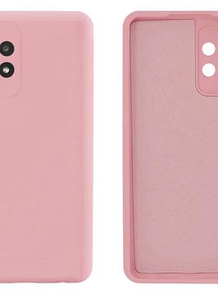 Чохол silicone case camera protective для samsung a52 (18) пудра pink sand