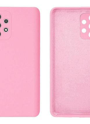 Чехол silicone case camera protective для samsung a23 (17) розовый light pink