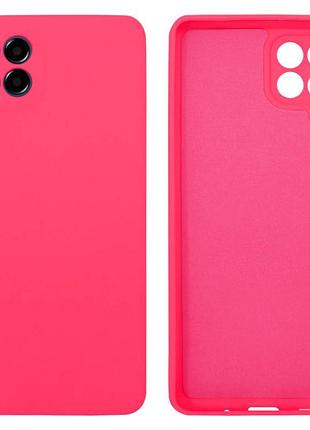 Чехол silicone case camera protective для samsung m53 (21) ярко розовый shiny pink