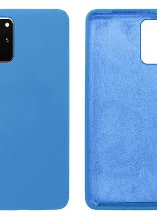 Чехол silicone case camera protective для samsung s20 plus (16) синий blue