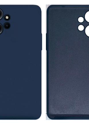 Чехол силиконовый full camera protective для xiaomi redmi note 12 (8) dark blue тёмно-синий