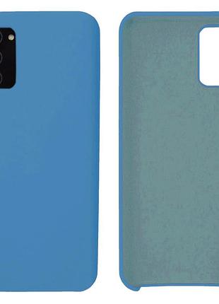 Чохол silicone case camera protective для samsung a03s (16) синій blue