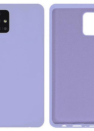 Чохол silicone case camera protective для samsung a71 (13) ліловий lilac