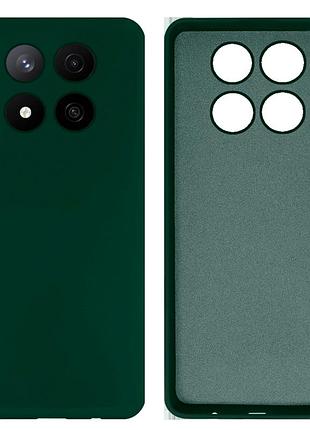 Чехол силиконовый full camera protective для xiaomi redmi note 14 pro + (22) dark green тёмно-зелёный