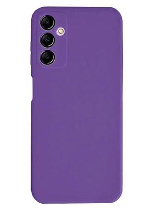 Чехол silicone case camera protective для samsung a14 (14) фиолетовый purple 2