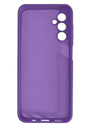 Чехол silicone case camera protective для samsung a14 (14) фиолетовый purple 3