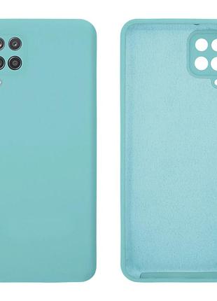 Чохол silicone case camera protective для samsung a12 (02) бірюза sea blue
