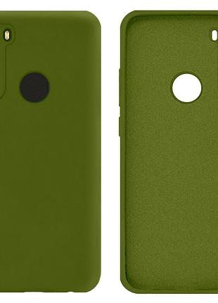 Чехол silicone case camera protective для xiaomi redmi note 8t (25) хаки зеленый khaki