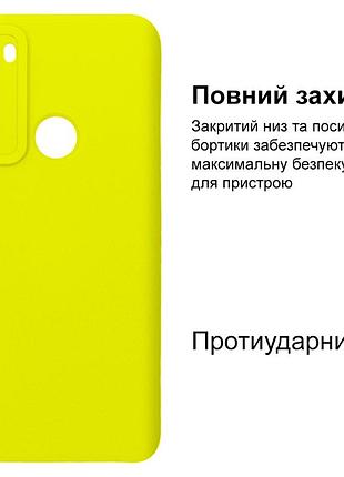 Чехол silicone case camera protective для xiaomi redmi note 8 (06) лимонный flash 2