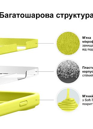 Чехол silicone case camera protective для xiaomi redmi note 8 (06) лимонный flash 5
