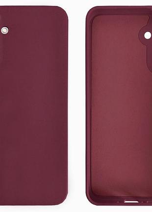 Чехол silicone case camera protective для samsung a13 5g (23) марсала marsala
