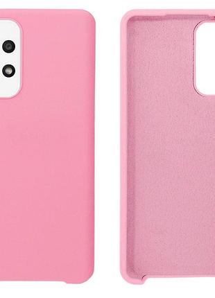 Чохол silicone case camera protective для samsung a73 (17) рожевий light pink