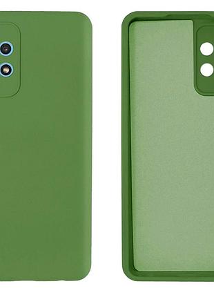 Чохол silicone case camera protective для samsung a72 (25) хакі зелений khaki