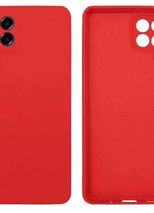 Чехол silicone case camera protective для samsung m53 (01) красный red