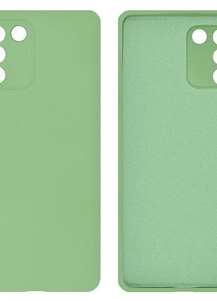 Чохол silicone case camera protective для samsung s10 lite (19) м'ятний mint