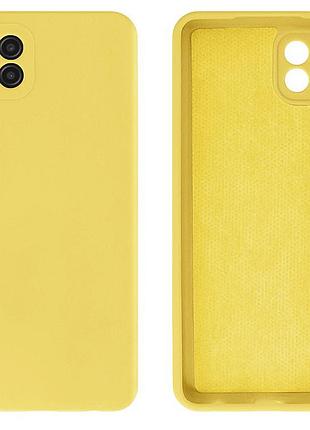 Чохол silicone case camera protective для samsung a22 4g (20) жовтий yellow