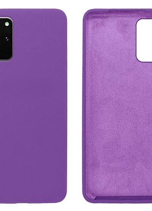 Чехол silicone case camera protective для samsung s20 plus (14) фиолетовый purple