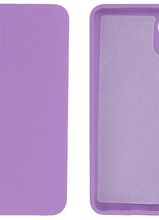 Чехол silicone case camera protective для samsung a03 (24) черничный blueberry