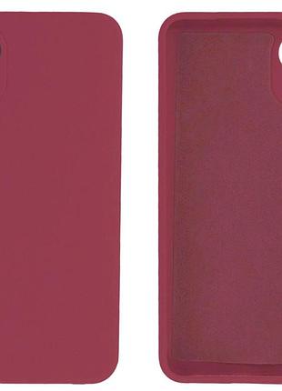 Чохол silicone case camera protective для samsung a03 (23) марсала marsala