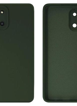 Чехол silicone case camera protective для samsung a31 (22) темно зеленый forest green