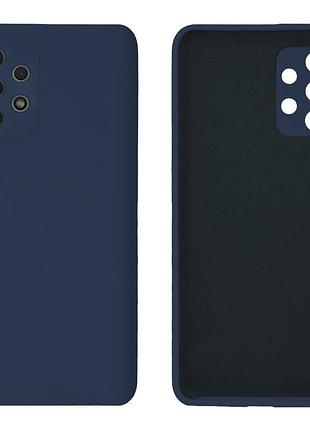 Чехол silicone case camera protective для samsung a13 4g (08) темно синий dark blue