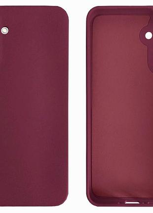 Чехол silicone case camera protective для samsung a34 (23) марсала marsala