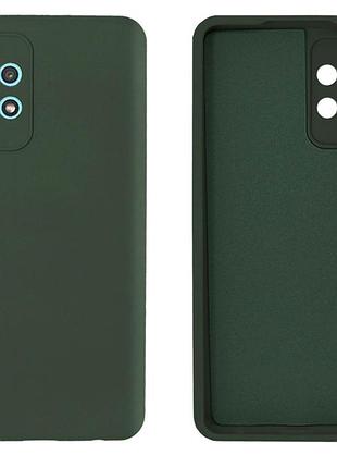 Чехол silicone case camera protective для samsung a72 (22) темно зеленый forest green