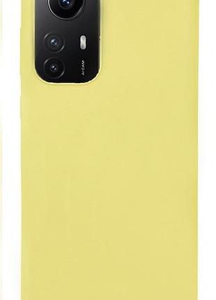 Чехол silicone case camera protective для xiaomi redmi note 12s (20) желтый yellow 2