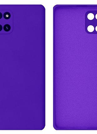 Чехол silicone case camera protective для samsung note 10 lite (07) фиолетовый ultraviolet