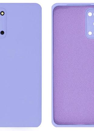 Чохол silicone case camera protective для samsung s20 (13) ліловий lilac