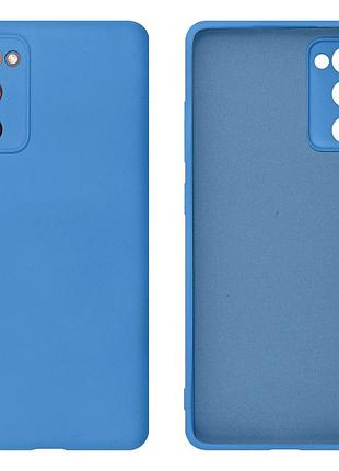 Чохол silicone case camera protective для samsung s20 fe (16) синій blue