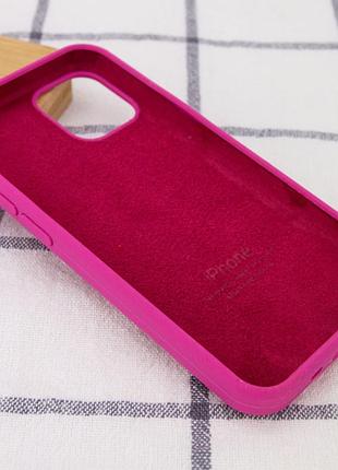 Чехол silicone case full protective (aa) для apple iphone 16 pro (6.3") малиновый / dragon fruit 3