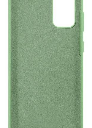 Чехол silicone case camera protective для samsung s20 plus (19) мятный mint 3